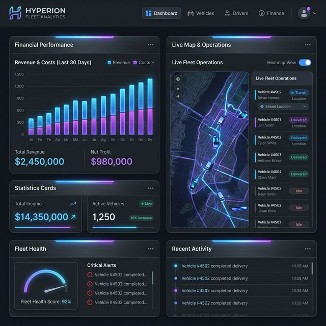 DriveMetrics Dashboard Preview